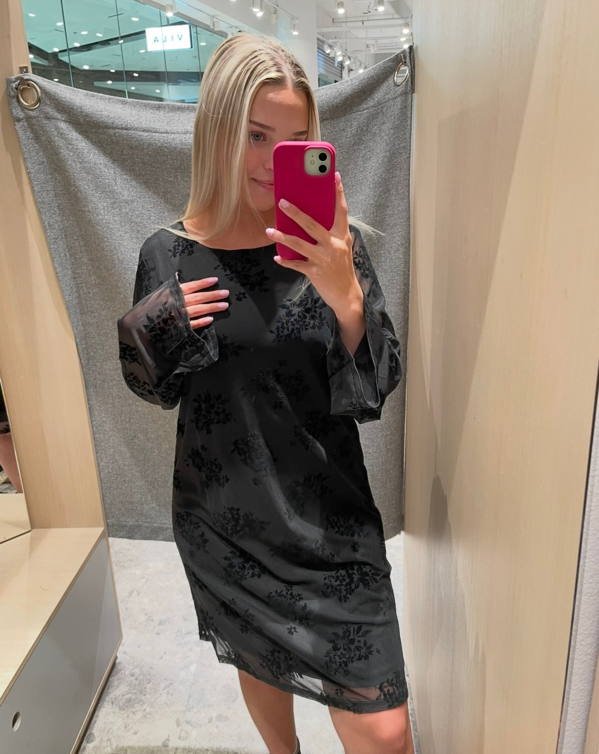 PCFLIKKA Midi Dress - Black